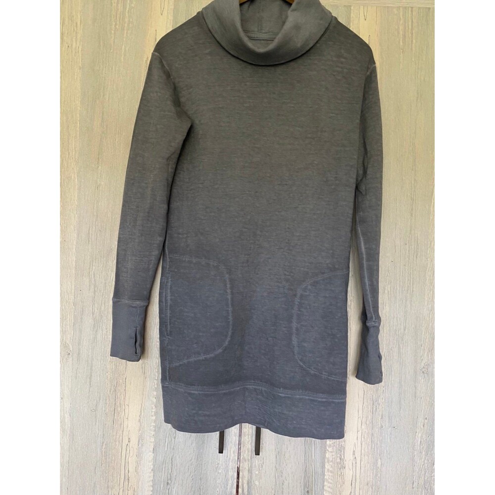 Athleta Gray Funnel Neck Pull Over Sweatshirt NWOT